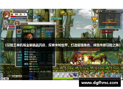 《冒险王单机版全新挑战开启，探索未知世界，打造最强角色，成就传奇冒险之路》